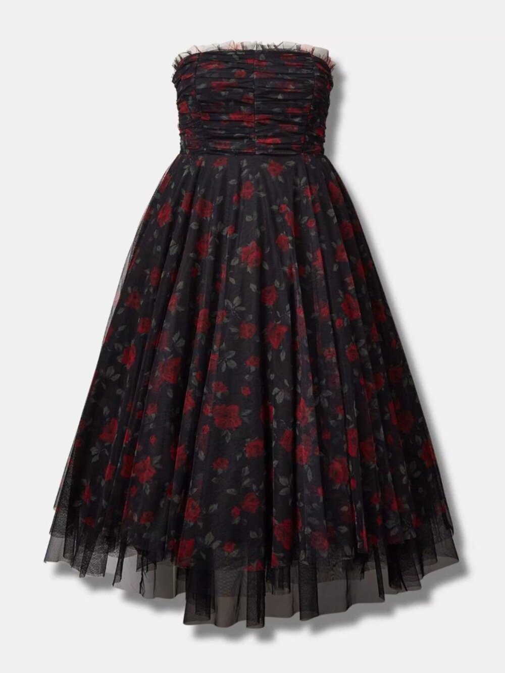 NWT Torrid Betsey Johnson Black Rose Tea Party Dress 12